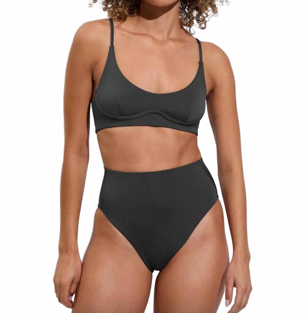 NEW LEFT ON FRIDAY hi hi swim bottoms in eclipse grey